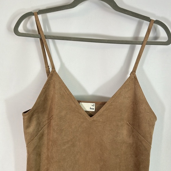 Wilfred Free Vivienne Tan Suede Mini Dress XS - Picture 2 of 5